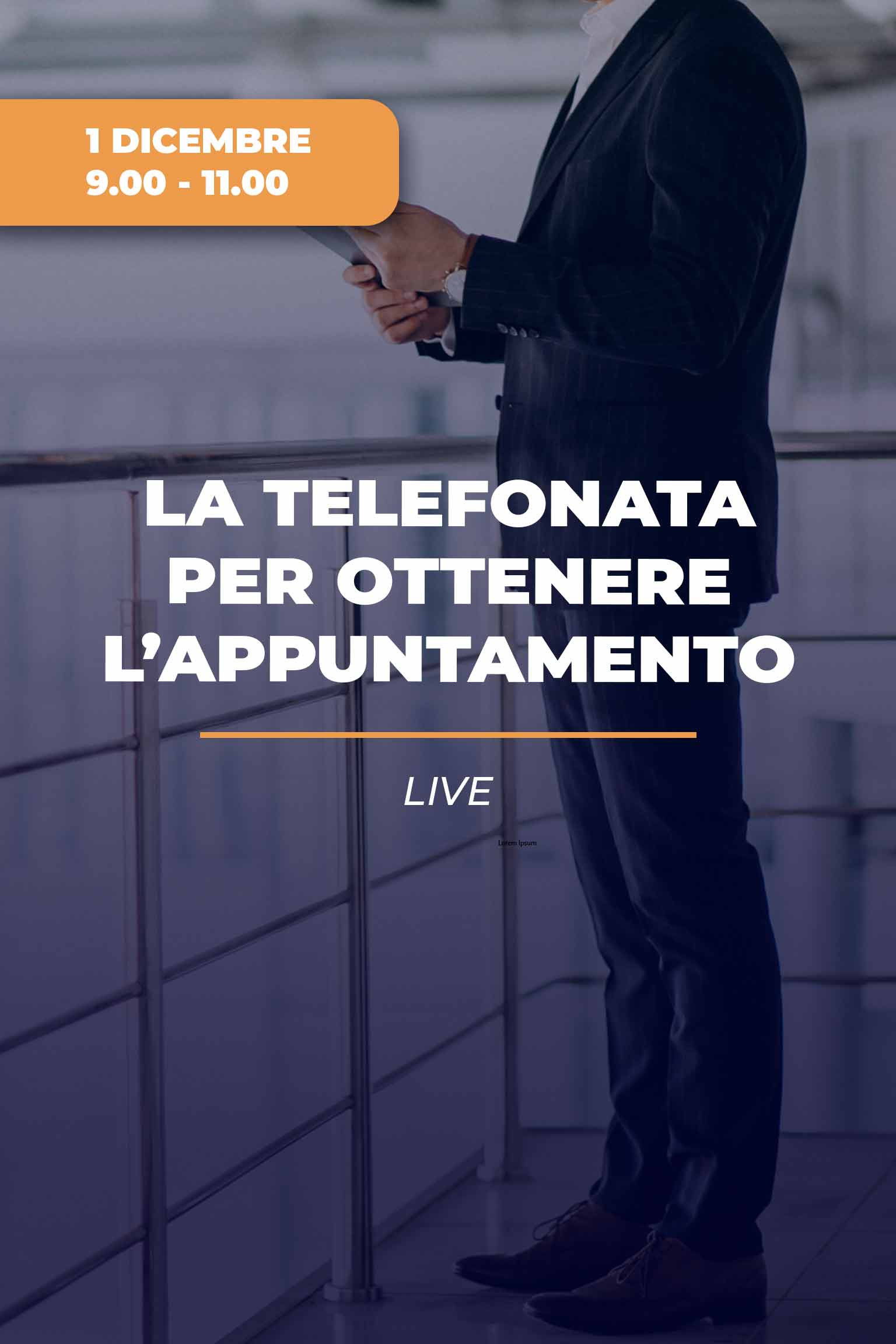 La telefonata per ottenere l'appuntamento
