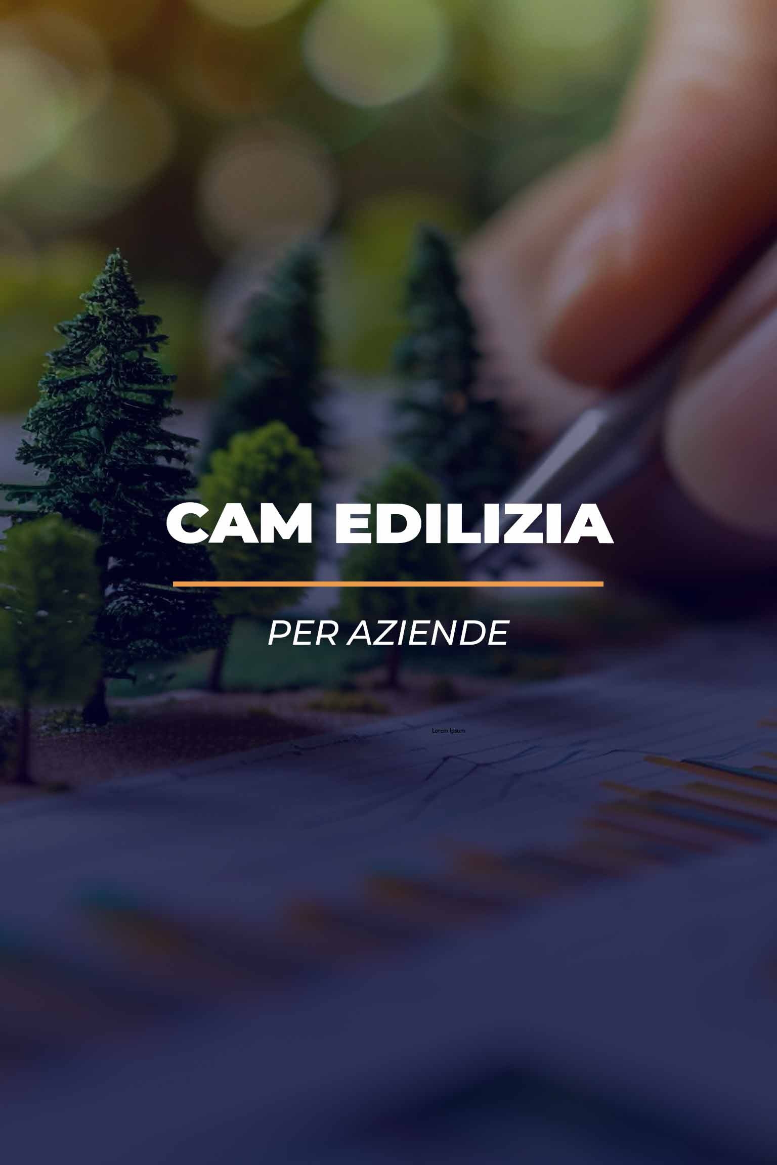 Piano Formativo CAM Edilizia